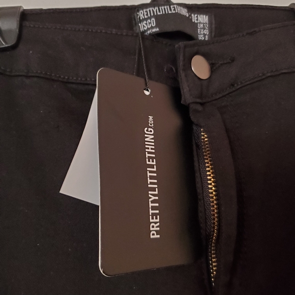 NEW Distressed Skinny Jeans - Ripped (Black) - Picture 7 of 10